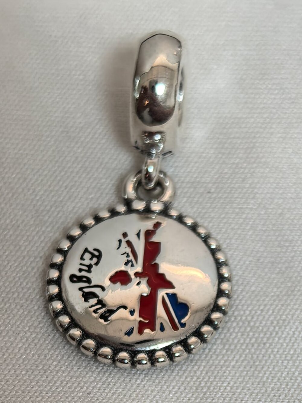 Pandora England Exclusive Dangle Charm Pendant, S925 Silver Jewelry